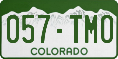 CO license plate 057TMO
