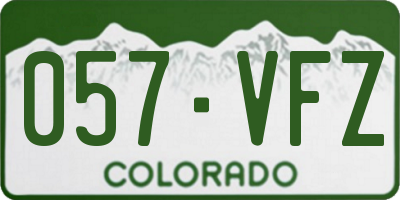 CO license plate 057VFZ