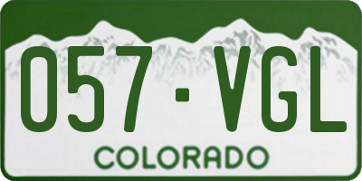 CO license plate 057VGL