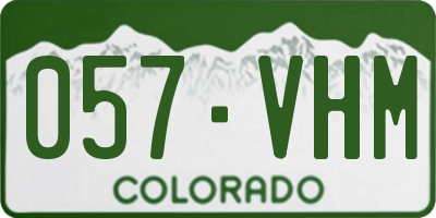 CO license plate 057VHM
