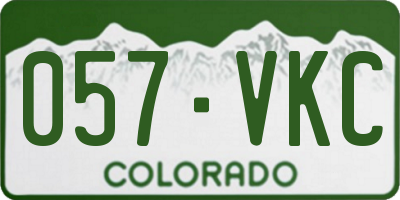 CO license plate 057VKC