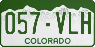 CO license plate 057VLH