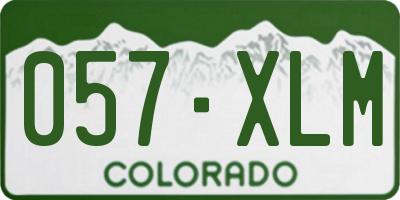 CO license plate 057XLM