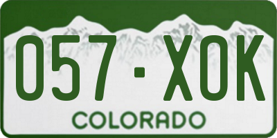 CO license plate 057XOK