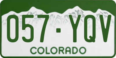 CO license plate 057YQV