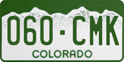 CO license plate 060CMK