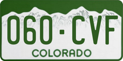 CO license plate 060CVF