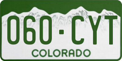 CO license plate 060CYT