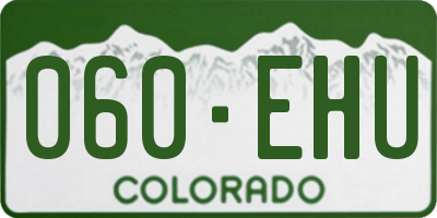 CO license plate 060EHU