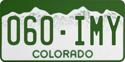 CO license plate 060IMY