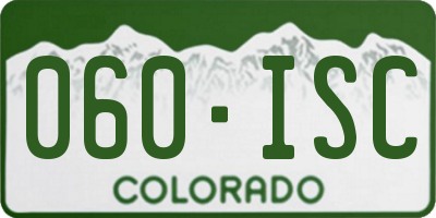 CO license plate 060ISC