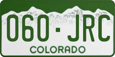 CO license plate 060JRC