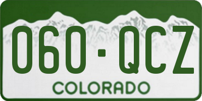 CO license plate 060QCZ