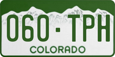 CO license plate 060TPH