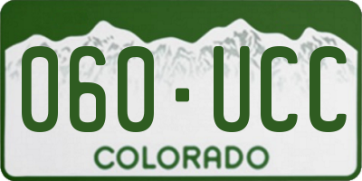 CO license plate 060UCC