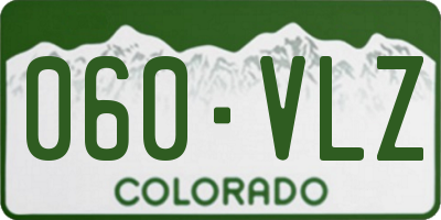 CO license plate 060VLZ