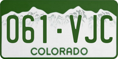 CO license plate 061VJC