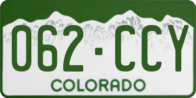 CO license plate 062CCY