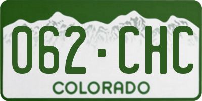 CO license plate 062CHC