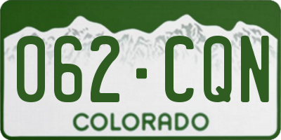 CO license plate 062CQN