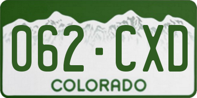 CO license plate 062CXD