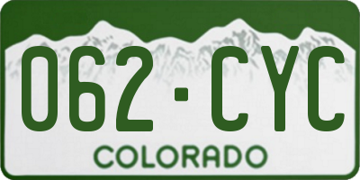CO license plate 062CYC