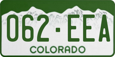 CO license plate 062EEA