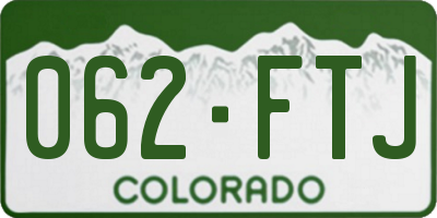CO license plate 062FTJ