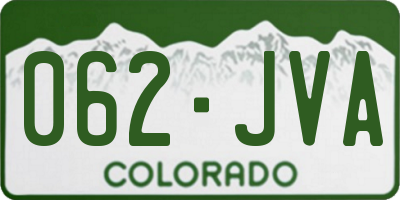 CO license plate 062JVA