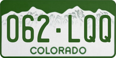 CO license plate 062LQQ
