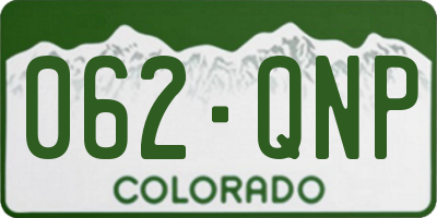 CO license plate 062QNP