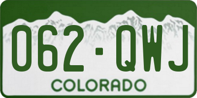 CO license plate 062QWJ