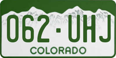 CO license plate 062UHJ
