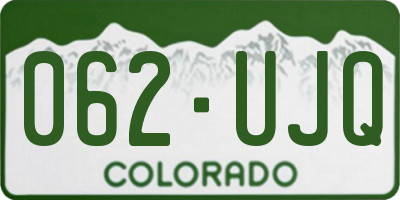 CO license plate 062UJQ