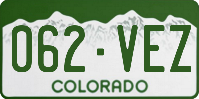 CO license plate 062VEZ