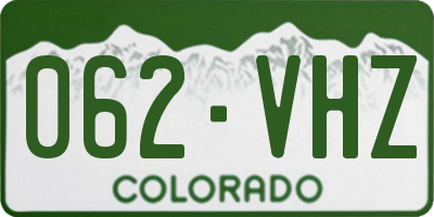 CO license plate 062VHZ