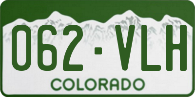 CO license plate 062VLH