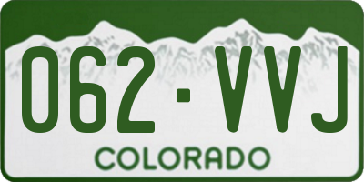 CO license plate 062VVJ