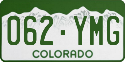 CO license plate 062YMG