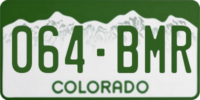 CO license plate 064BMR