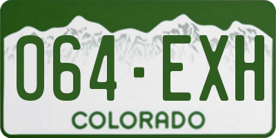 CO license plate 064EXH