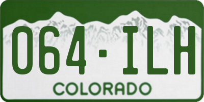 CO license plate 064ILH