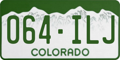 CO license plate 064ILJ