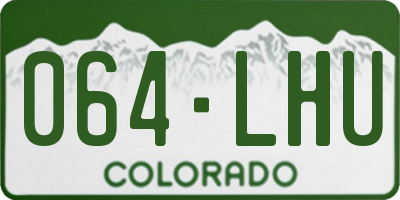 CO license plate 064LHU