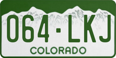 CO license plate 064LKJ