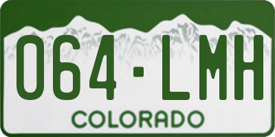 CO license plate 064LMH