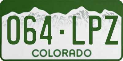 CO license plate 064LPZ