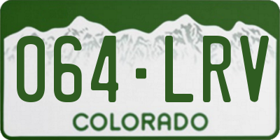 CO license plate 064LRV