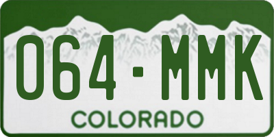CO license plate 064MMK