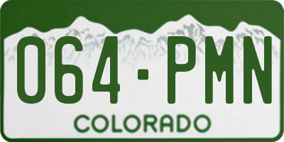 CO license plate 064PMN